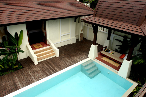 สระว่ายน้ำส่วนตัวสำหรับห้องแบบ Pool Villa